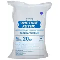 Силикагель колотый с фиолетовыми гранулами в мешках Чистый котик 20 кг / 50 л.
