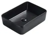 Керамическая раковина для ванной Ceramalux 7050MB черный матовый