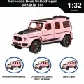 Машинка металлическая инерционная коллекционная модель 1:32 Mercedes-Benz Gelendvagen BRABUS 800 розовый; Мерседес Гелик