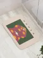 Коврик для ванной комнаты и туалета противоскользящий Девушка с цветком 52х77 см, JoyArty