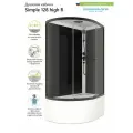 Душевая кабина Domani-Spa Simple правосторонняя 120х80, черная, высокий поддон, прозрачное закаленное стекло 4 мм