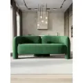 Диван дизайнерский AZZURRO, велюр 184 см, цвет: дрим форест, прямой