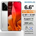 Смартфон SHOWJI M14 Pro 12/512 ГБ с поддержкой русского языка, быстрой зарядкой и глобальными версиями