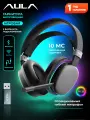 Игровые наушники AULA G7 Black, три варианта подключения, отсоединяемый микрофон, сверхнизкая задержка 10мс