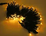 Уличная гирлянда Laitcom Legoled 75 теплых белых LED ламп 10 м, черный каучук, соединяемая, IP44, Laitcom