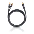 Кабель сабвуферный 1xRCA - 2xRCA Oehlbach 23702 Performance Y-RCA Sub Anthracite 2.0m