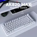 AJAZZ AK820 MAX Магнитный вал 81 клавиша Бессветодиодная игровая клавиатура, Проводная версия, Magnetic Switch, белый