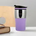 Термокружка 320 мл. из нержавеющей стали Kamille KM 2155 с TPR накладкой (2155 / фиолетовый)