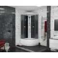 Душевая кабина Niagara NG-7507-14BLACK (800х800х2150) высокий поддон (40см) стекло мозаика