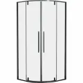 Душевой уголок 80х80х200 RGW SV-53 Чёрный / Прозрачное закаленное стекло /Двери распашные 06325388-14