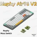 Беспроводная механическая клавиатура Nuphy Air96 V2 Moss Switch, Lunar Gray