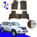 Автомобильные коврики EVA/ЕВА/ЭВА для Toyota Land Cruzer Prado 150 2009-2013 коричневый бежевый