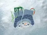 Набор для вышивания крестом и бисером Варежки снеговика, 12х9 см, МH19-1831, MILL-HILL