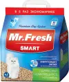 Наполнитель древесный комкующийся Mr. Fresh Smart для туалета длинношерстных кошек (4,5 л х 4 шт)