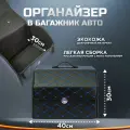Ящик в багажник автомобиля, кофр (органайзер), размер S, черный-синий