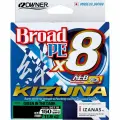 Шнур плетеный Owner Kizuna Broad PE х8 темно-зеленый 135 м 0.15 мм 8.2 кг