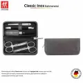 Маникюрный набор Zwilling Classic Inox, 5 предметов в кожаном чехле серый 97730-055
