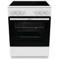 Плита электрическая Gorenje GEC6A11WG, стеклокерамическая, 4 зоны нагрева, духовка HomeMADE 65 л, индикаторы остаточного тепла, белый