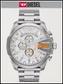 Наручные часы DIESEL Mega Chief, белый/серебристый
