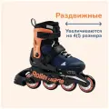 Детские раздвижные ролики Rollerblade Microblade - Midnight Blue/Warm Orange р. 33-36.5