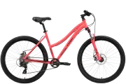 Велосипед STARK Luna 26.2 D 2024 (требует финальной сборки), Цвет розовый-черный, Размер 16
