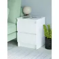 Тумба прикроватная с ящиками Мальма Белый 40-54-35
