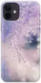 Силиконовый чехол на Apple iPhone 12 / 12 Pro / Эпл Айфон 12 / 12 Про с рисунком Ветка в капельках