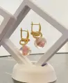 Серьги ARTEBALENO, муранское стекло, стекло, золотой, розовый