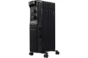 Масляный обогреватель OBSIDIAN BS-OH2001A черный, 1.8 кВт, 7 секций, напольный