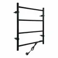Полотенцесушитель электрический Электра, 500x600 мм, 4 перекладины, черный
