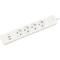 Сетевой удлинитель PowerCube PC-6-2M, 1.9м, белый