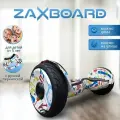 Детский гироскутер с ручкой Zaxboard ZX-11 BASE 10.5 дюймов с 8-10 лет (Graffity)