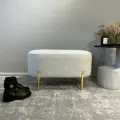 Дизайнерская банкетка на ножках букле для прихожей, для спальни 780мм*440мм*380мм