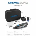 Электромельница Dremel 8240N-5 , многофункциональность, беспроводная, 35 тыс. об/мин, светло-серая