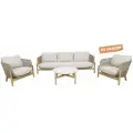 Набор плетеной садовой мебели из акации Tagliamento Talara, на 5 персон