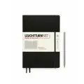 Блокнот Leuchtturm1917 Composition B5 (17.8x25.4см), 80г/м2 - 109л. в точку твердая обложка, цвет: Черный