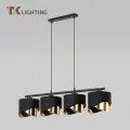 Подвесной светильник TK Lighting Grant Black 4825, E27, 3*40 Вт, цвет черный/золото