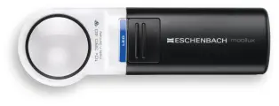 Лупа асферическая ручная с подсветкой Eschenbach mobilux LED, диаметр 35 мм, 10.0х, 38.0 дптр 151110