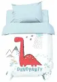 Постельное бельё детское Крошка Я Dinoparty, 112х147 см, 60х120+20 см, 40х60 см, 100% хлопок, 4702790