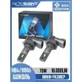 Светодиодная лампа Novsight N63 HB4 9006 цоколь P22d 70Вт 2шт 6500К 16000Лм белый свет LED автомобильная
