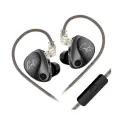 Проводные наушники KZ Castor Harman Target Version, без микрофона, серый