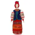Фарфоровая авторская кукла Молдаванка в праздничном костюме 25 см