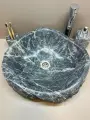 Раковина из натурального камня, магнезит-доломит (51х40х14см) RK-093