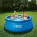 Бассейн Laguna Vista, надувной, круглый, ПВХ, 244 см x 76 см, синий, Р10-0830