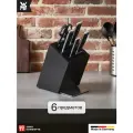 Набор ножей WMF Grand Class 6 предметов, 4 кованых ножа, кухонные ножницы, блок ножей FlexTec
