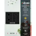 Газовая варочная панель Ardo GH64GTCB2 60 см, закаленное стекло, газ-контроль, автоматический электроподжиг Sabaf конфорки