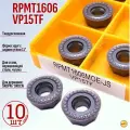Пластина твердосплавная RPMT1606M0E-JS VP15TF / 10 штук / сменная Круглая по металлу