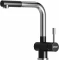 Кухонный смеситель SEAMAN Eco Venice SSN-0912P-Night (чёрный и сталь)