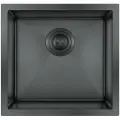 Мойка для кухни Hoffger 4544 Black Eco Графит, 45x44 см, нержавеющая сталь PVD, монтаж врезной / под столешницу
