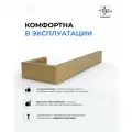 Держатель для полотенец El Paco золотой матовый / Полотенцедержатель из нержавеющей стали для ванной и кухни
